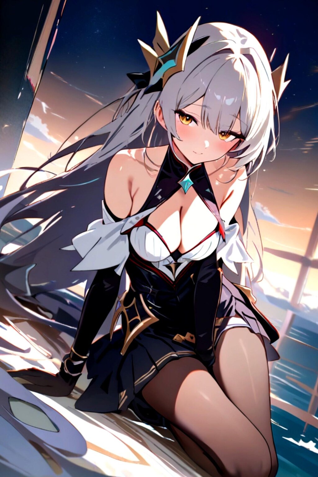 没作品の白髪ちゃん