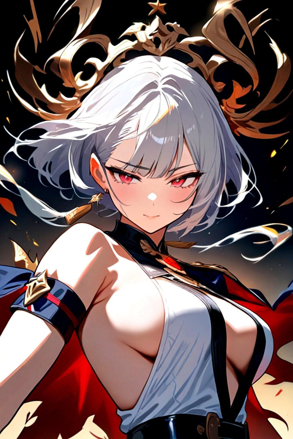 没作品の白髪ちゃん