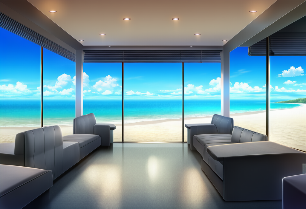 窓を開けたら即ビーチ