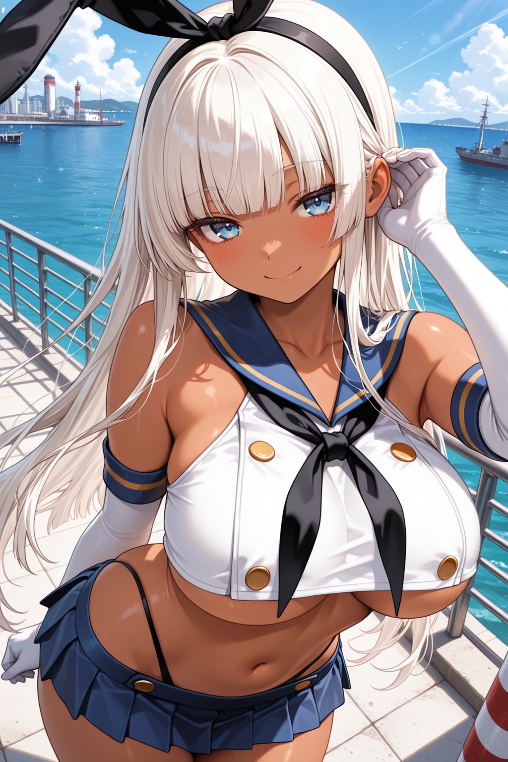 提督～、待ってた？島風、超全速で会いに来たよ～！