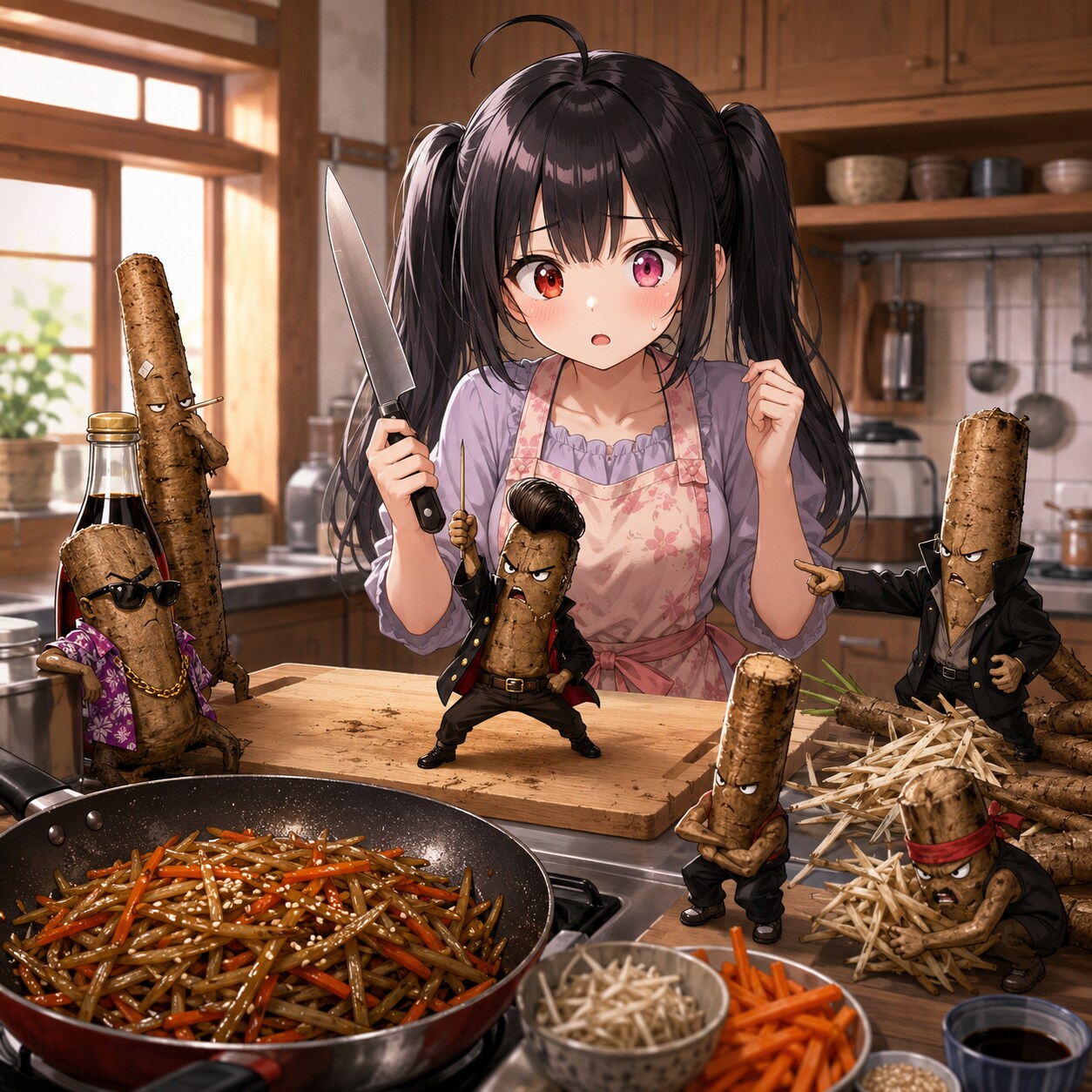 チンピラごぼう（金平ごぼう） | の人気AIイラスト・グラビア