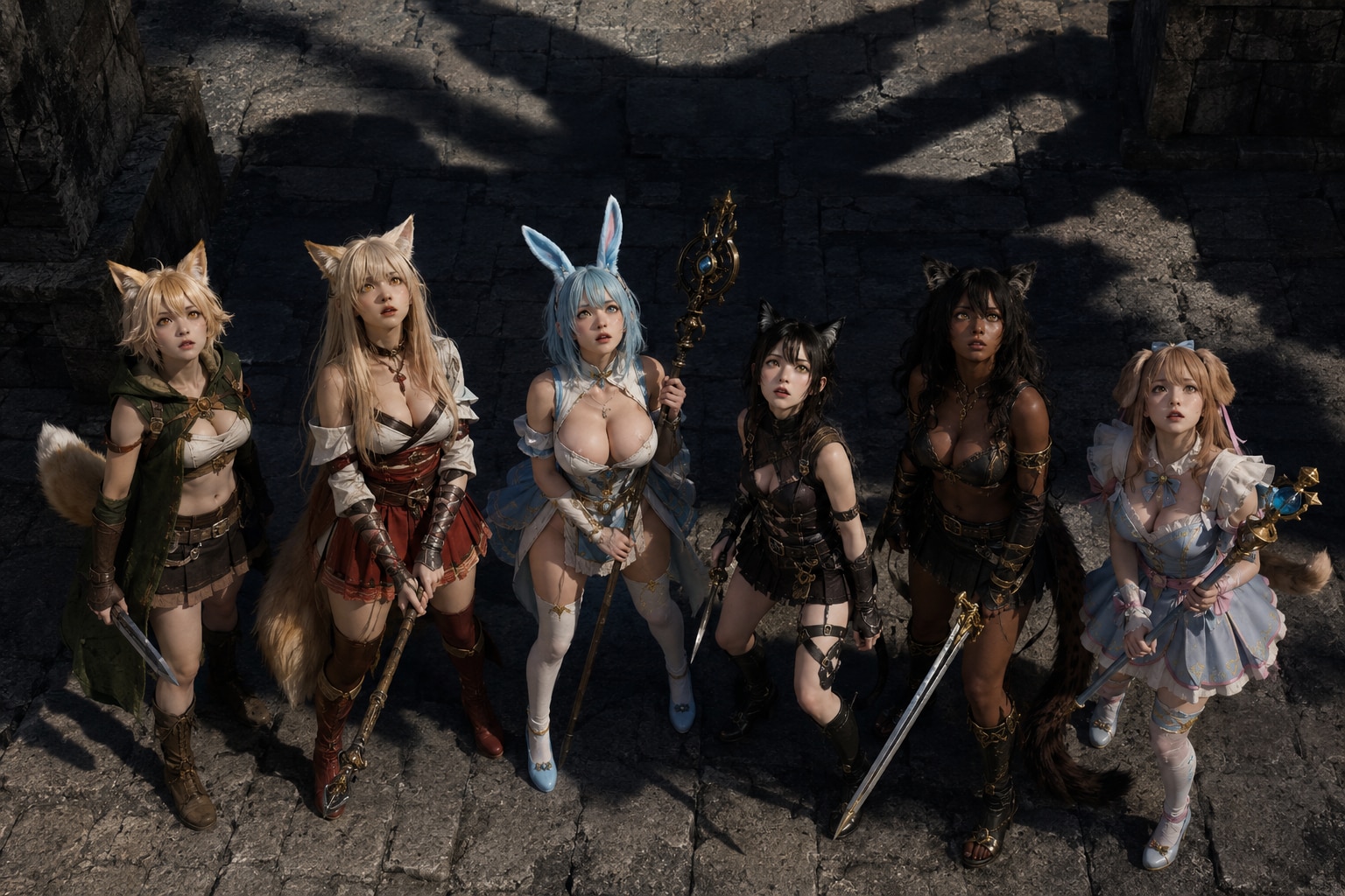 6人の前に立ちはだかる黒い影
