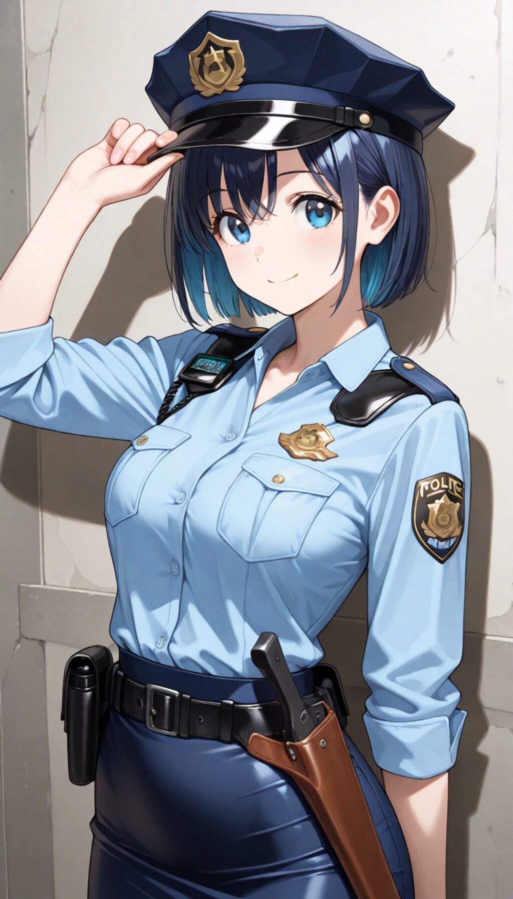 警察官、迷子を保護