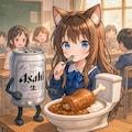 校内で肉 便器 カレーの小さな女の子 3枚目