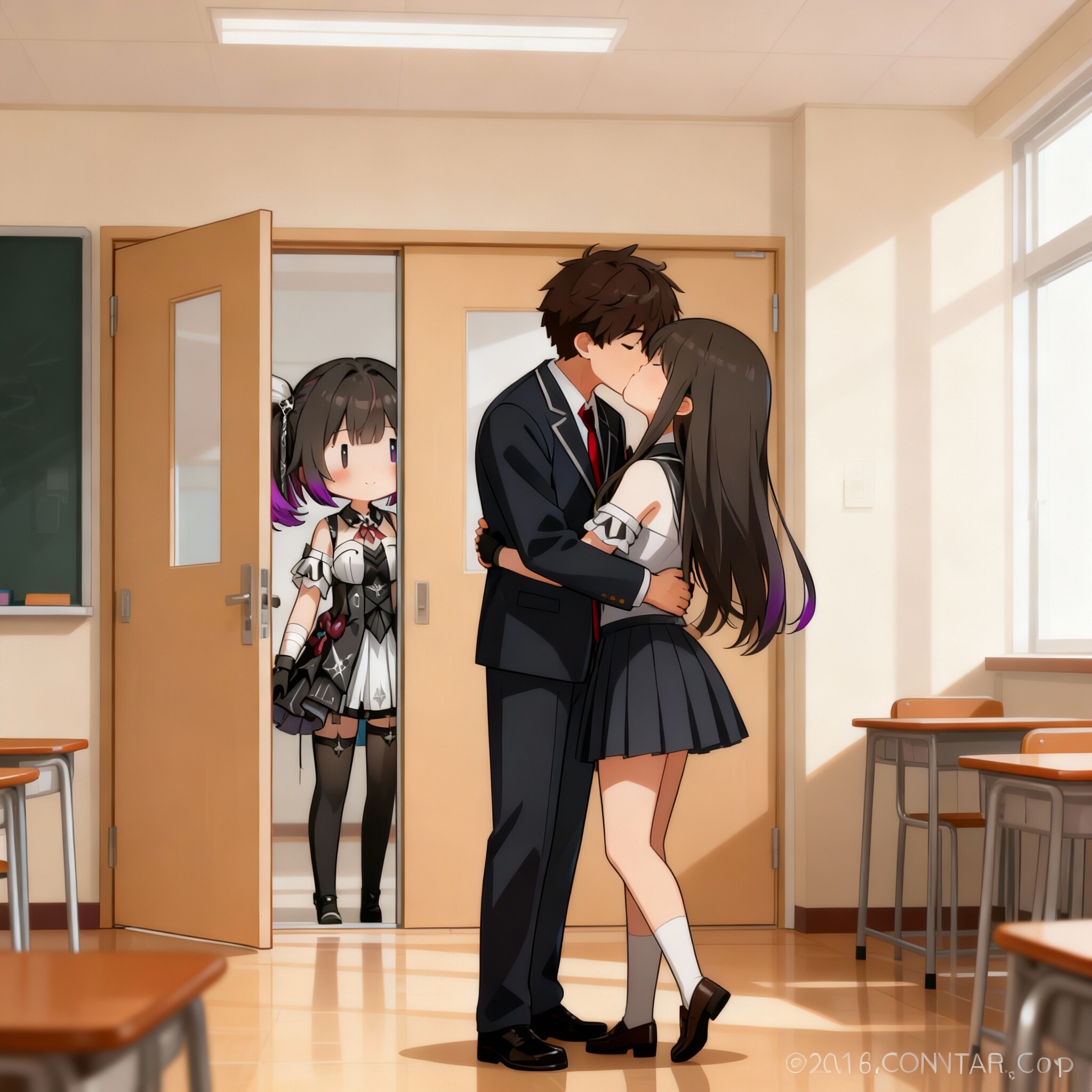 のぞき見するあの子 | の人気AIイラスト・グラビア