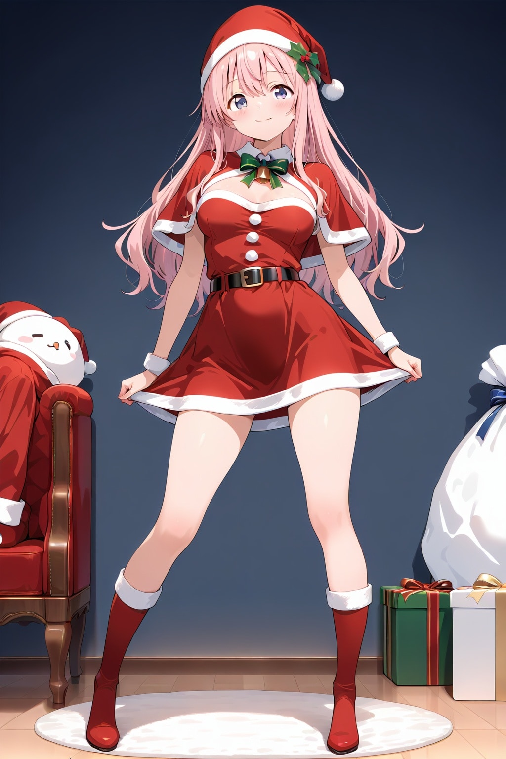 サンタコスの美少女