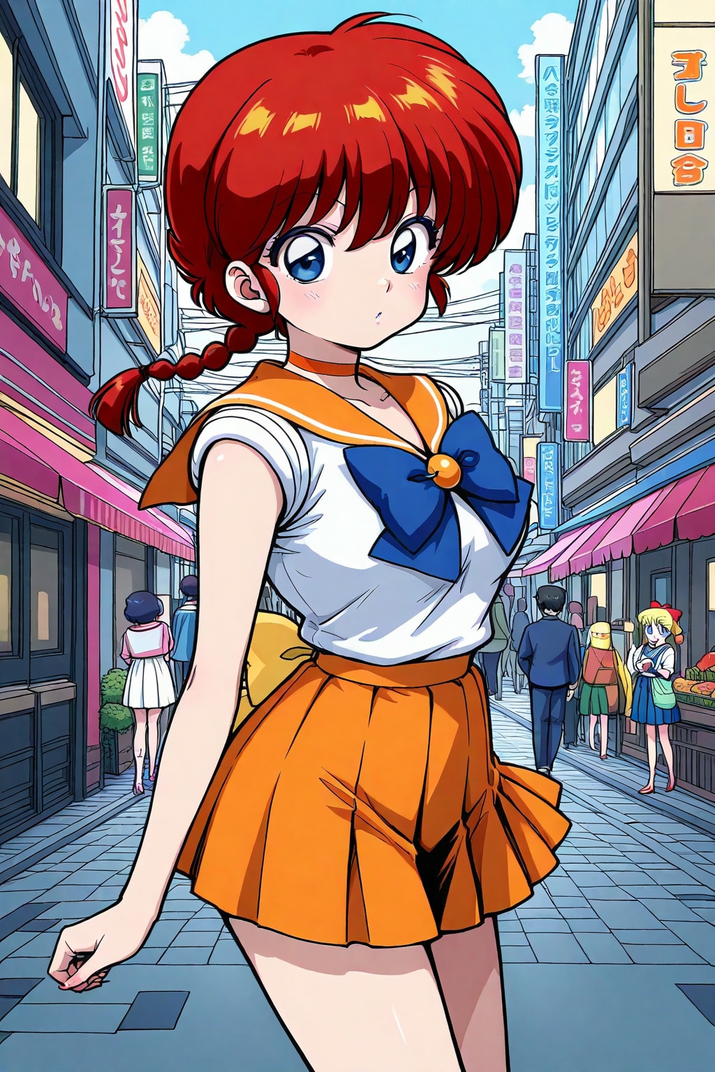 らんま、ヴィーナスのコスプレをする