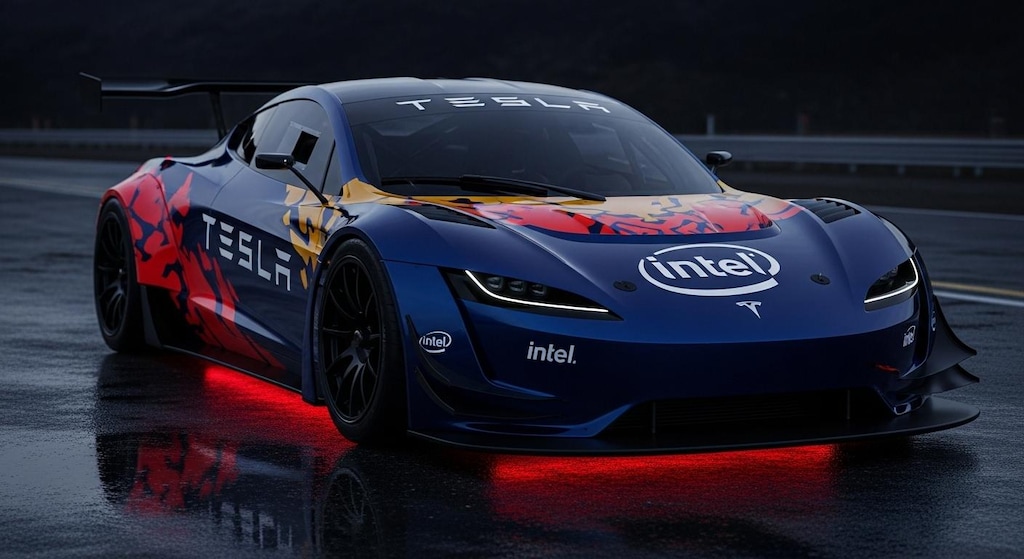 Intelテスラレーシングカー