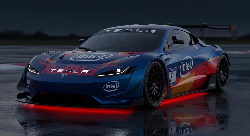 Intelテスラレーシングカー