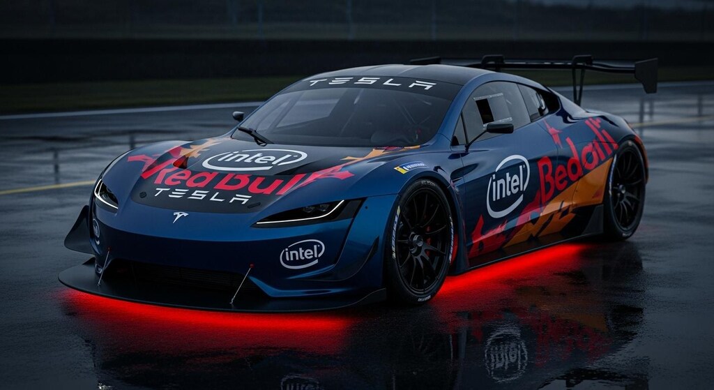 Intelテスラレーシングカー