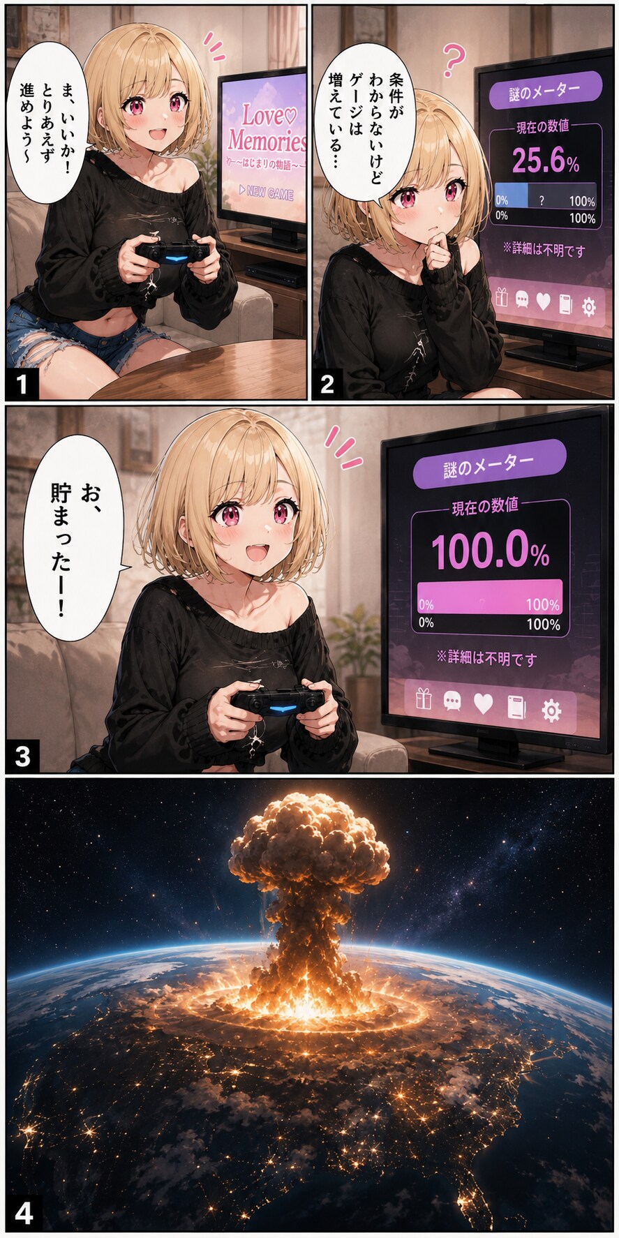 【回答】恋愛シミュレーションにあるメーターは？