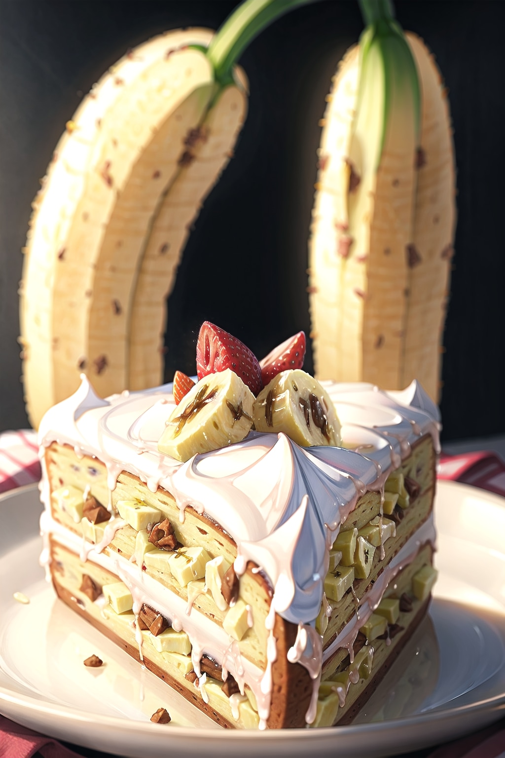 バナナケーキ | の人気AIイラスト・グラビア