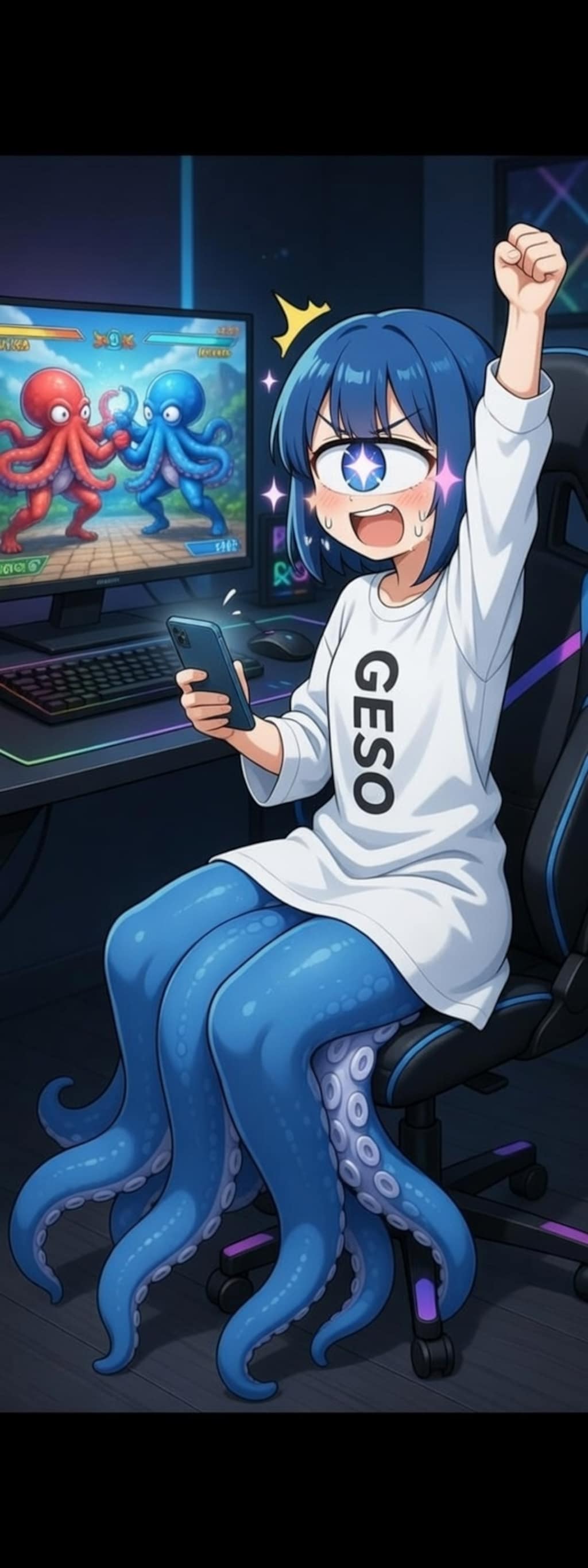 単眼スキュラちゃん.67　ゲームの新情報を視聴