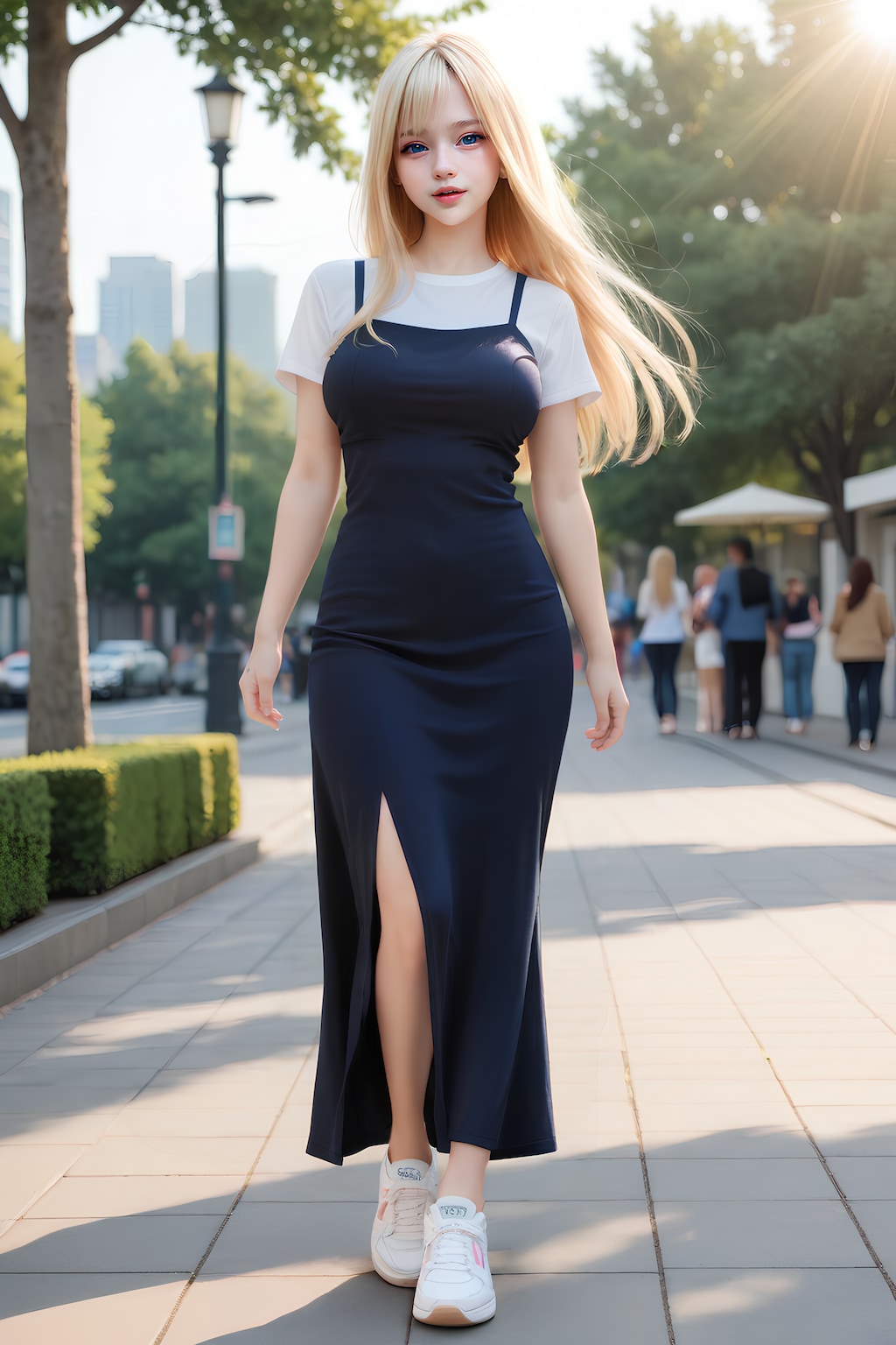 パツキンキャミワンピ