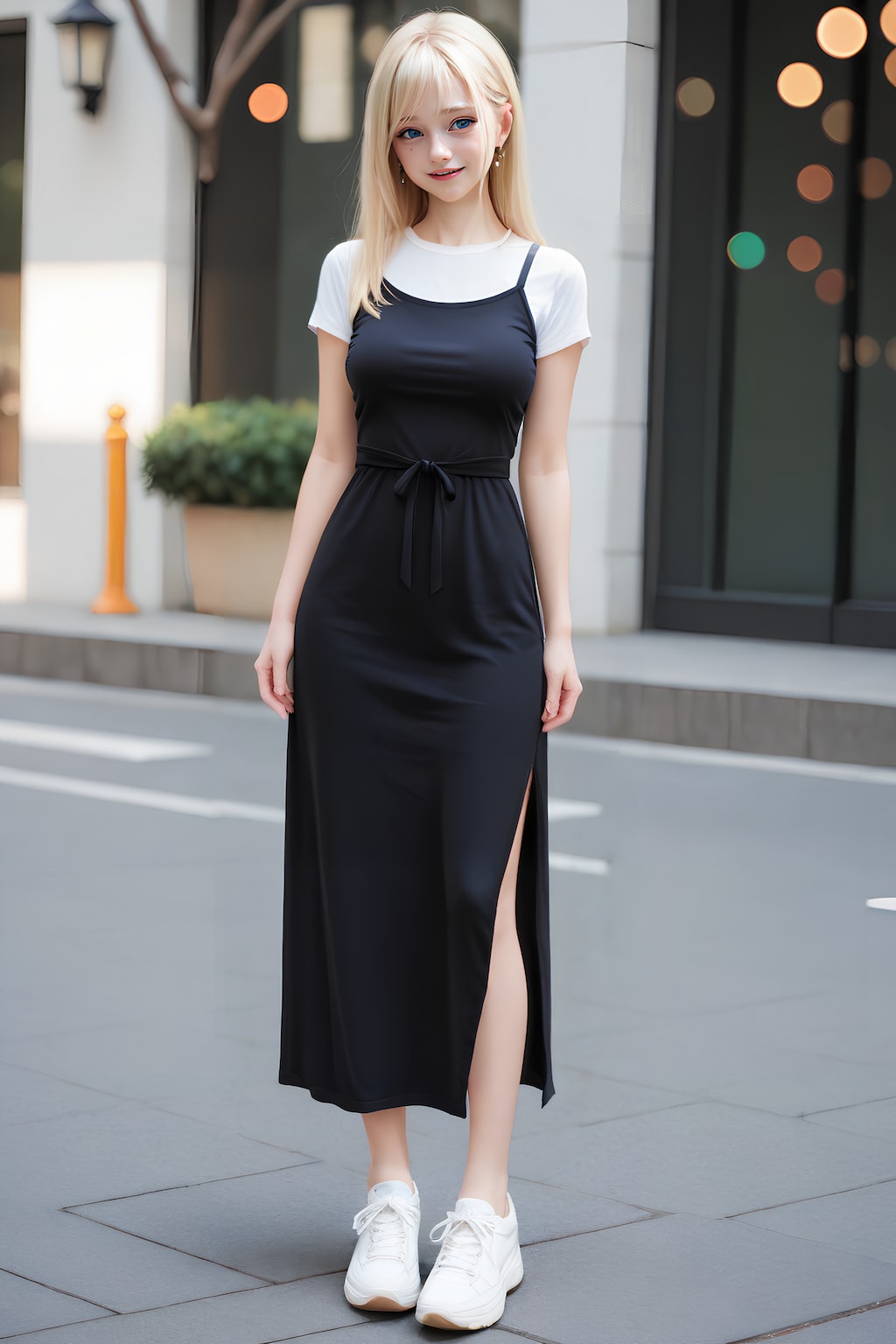 パツキンキャミワンピ