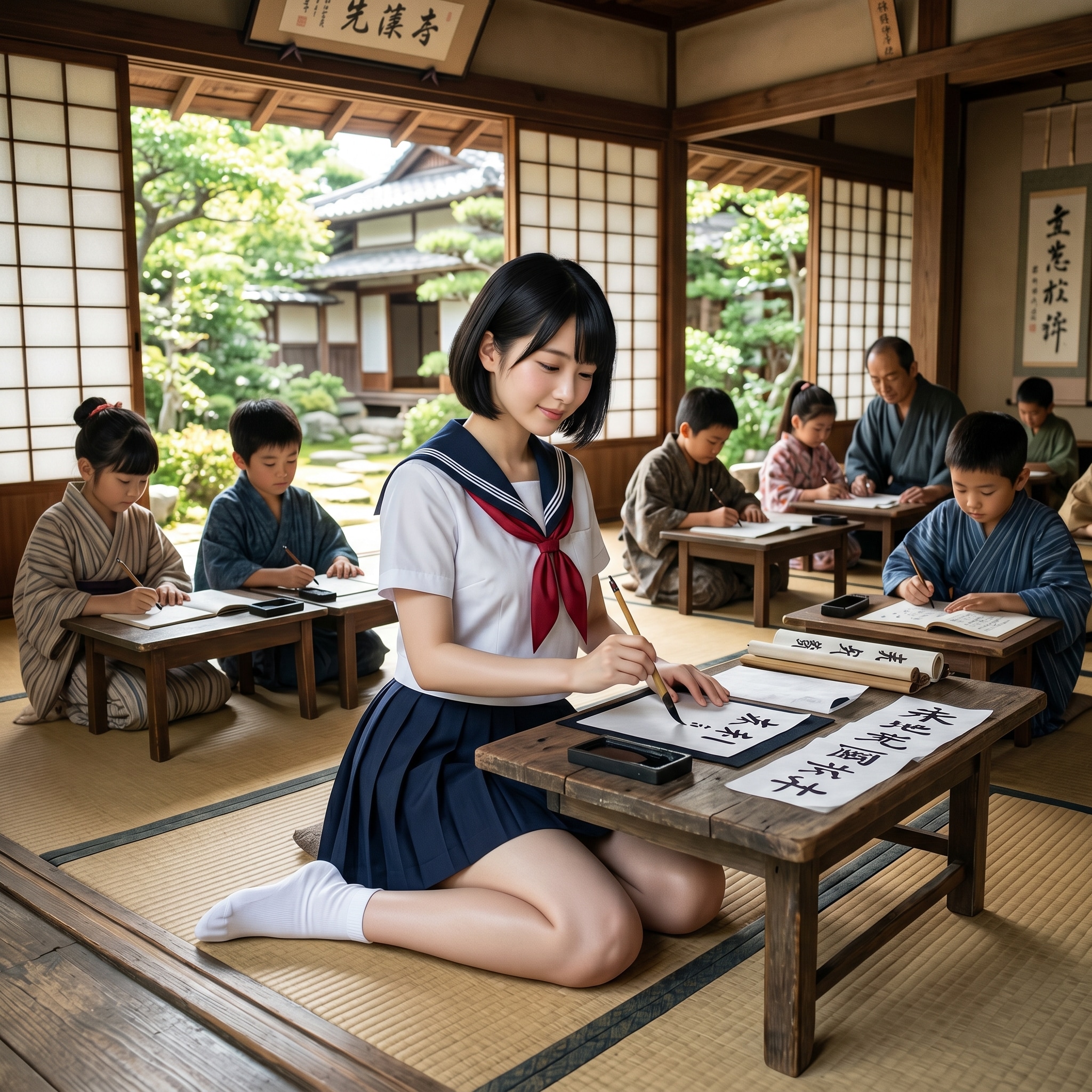 タイムスリップ　寺子屋
