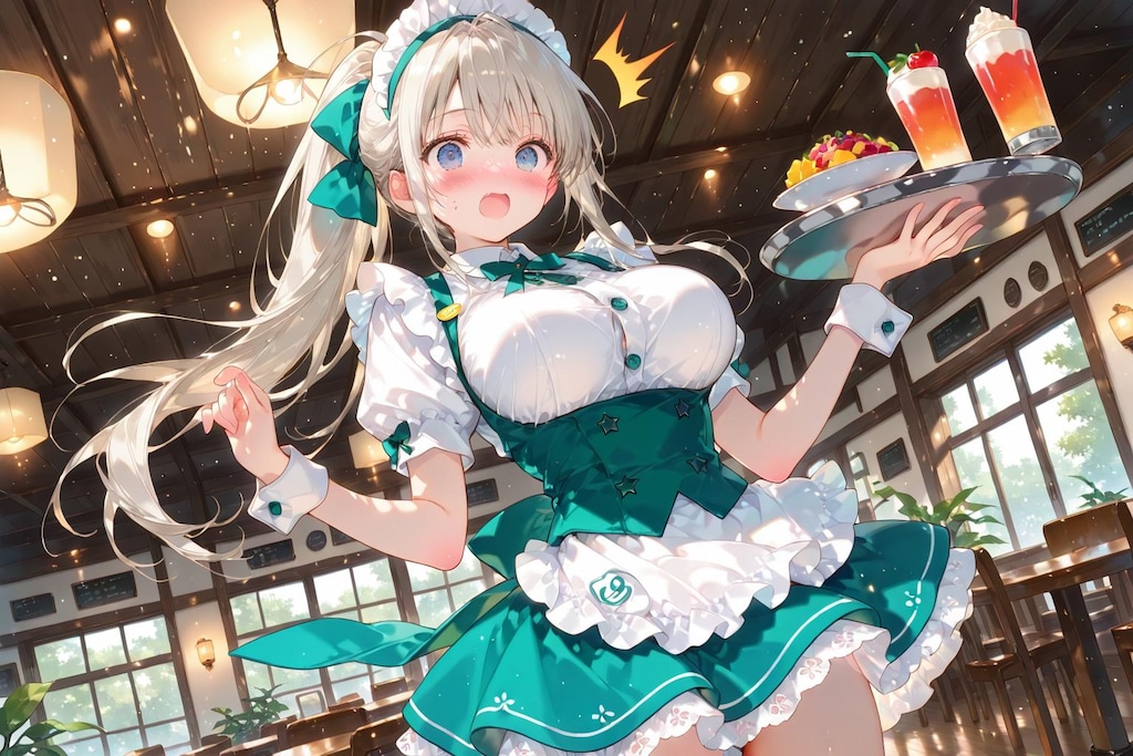 ドジっ子ウェイトレス