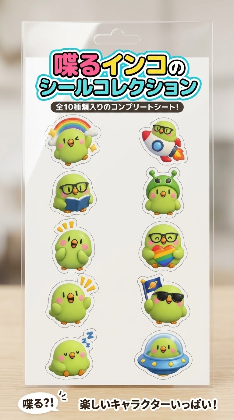 インコのシールコレクション | の人気AIイラスト・グラビア