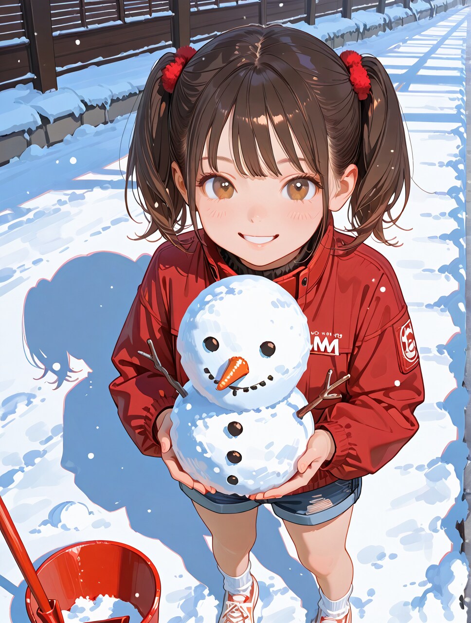 積もったよ（ほんの少し）