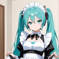 パン見せメイド初音ミク 7枚目