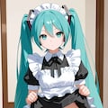 パン見せメイド初音ミク 11枚目