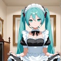 パン見せメイド初音ミク 9枚目