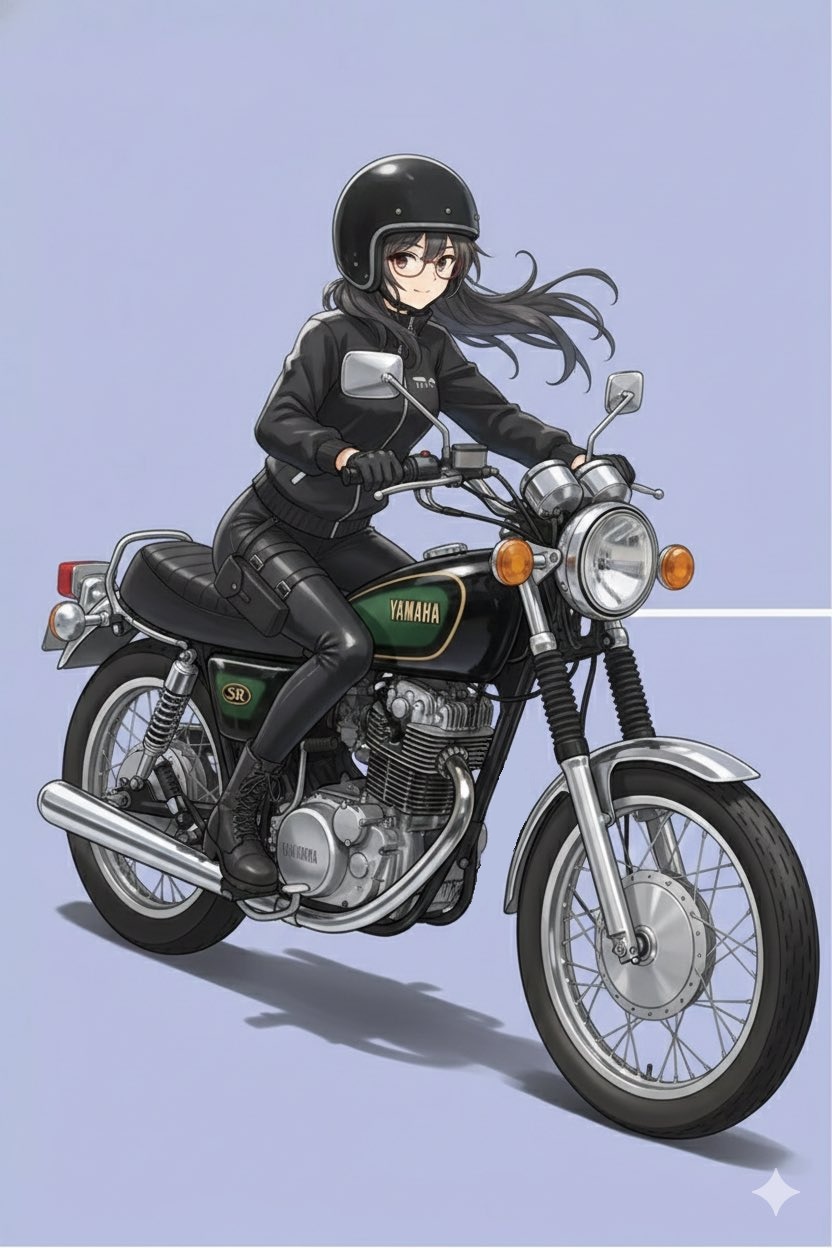 <うちの子ちゃん>バイクのマフラー訂正しました | の人気AIイラスト・グラビア