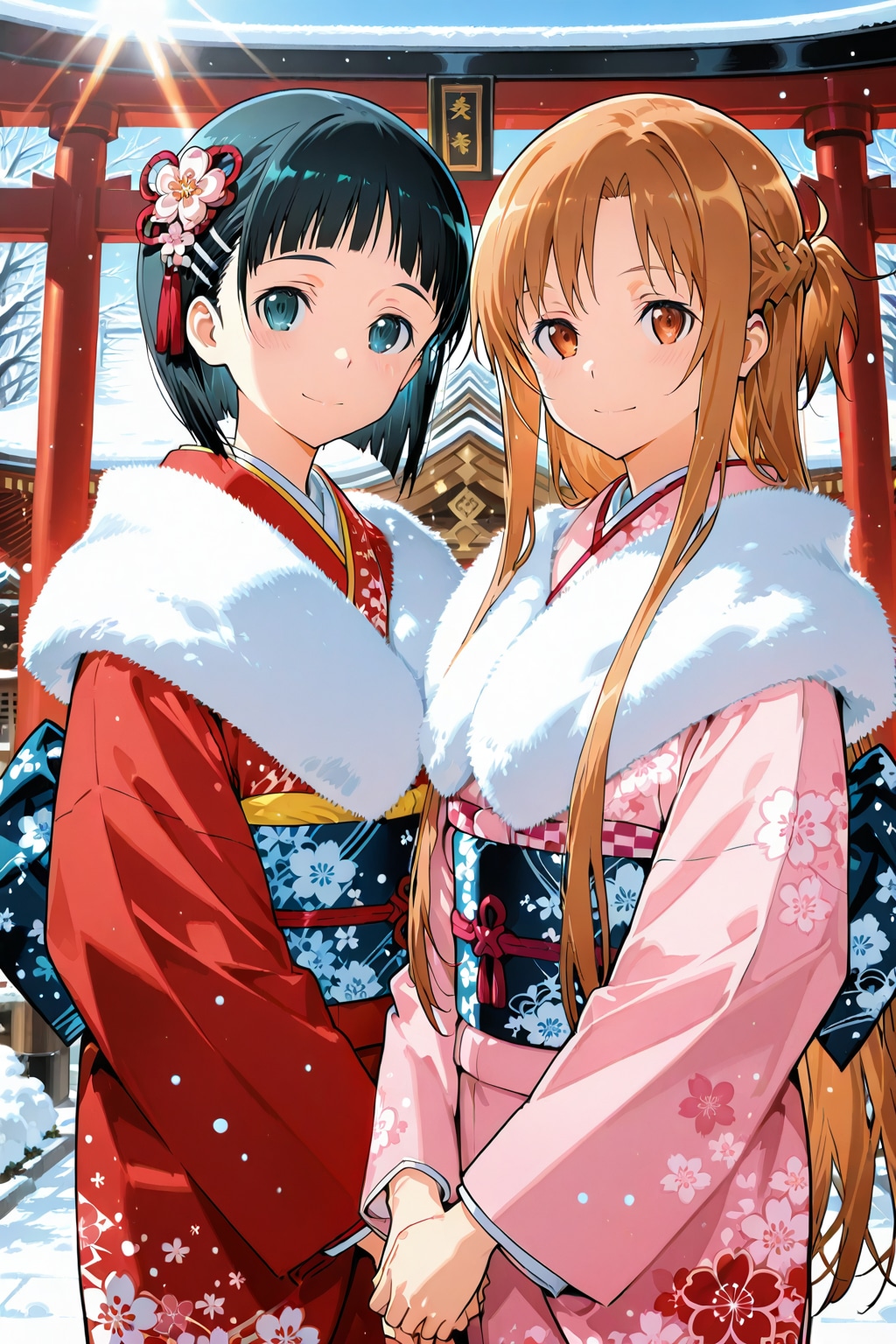 アスナと直葉 | の人気AIイラスト・グラビア