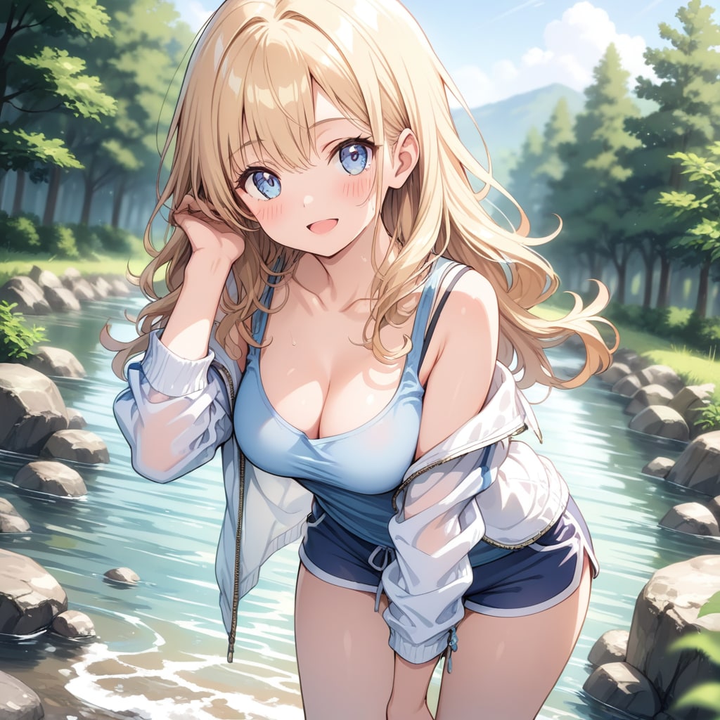 川遊び