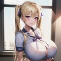 金髪ツインテ爆乳ちゃん　初期① 3枚目