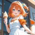 れもちゃんとソフトクリーム🍦 2枚目
