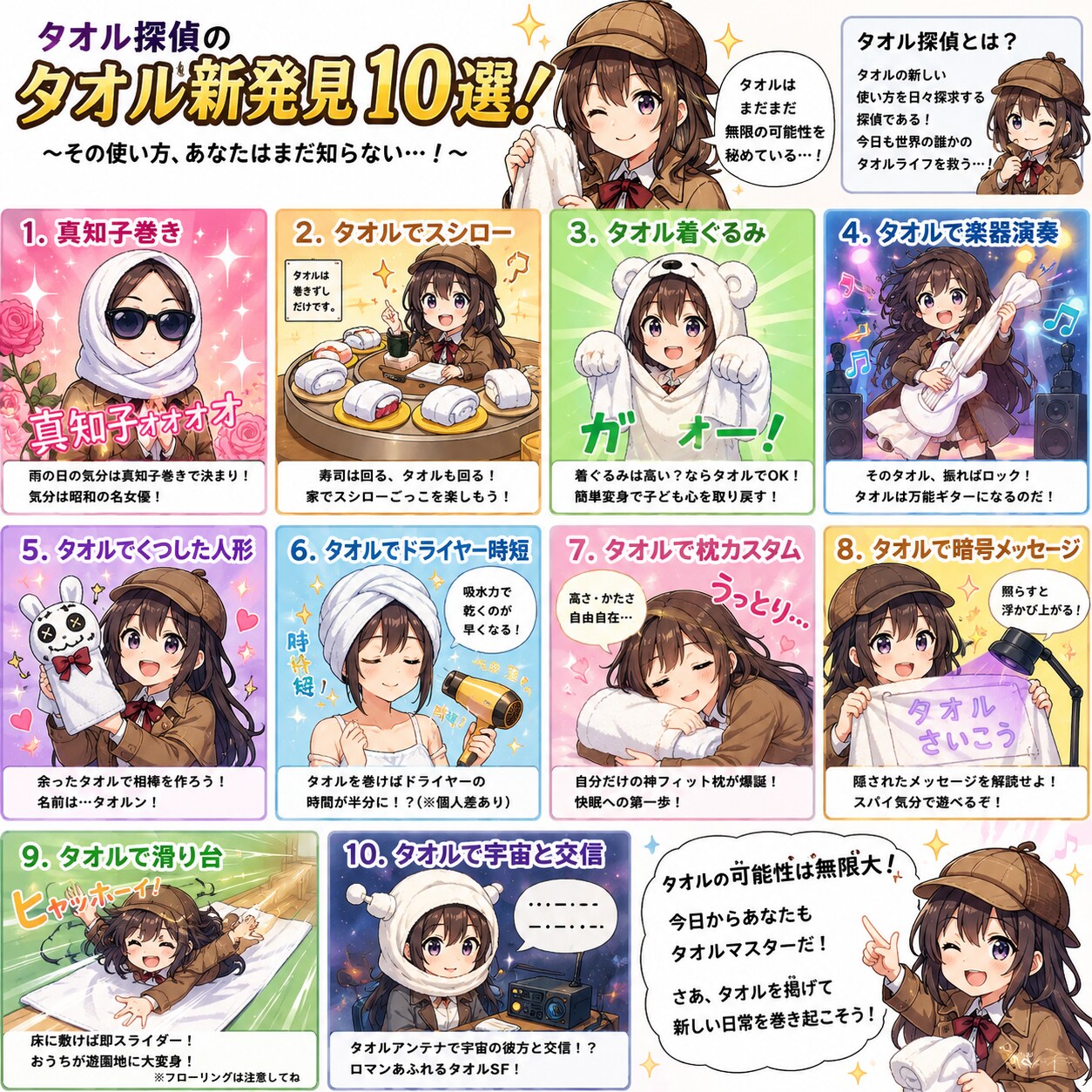 タオル探偵