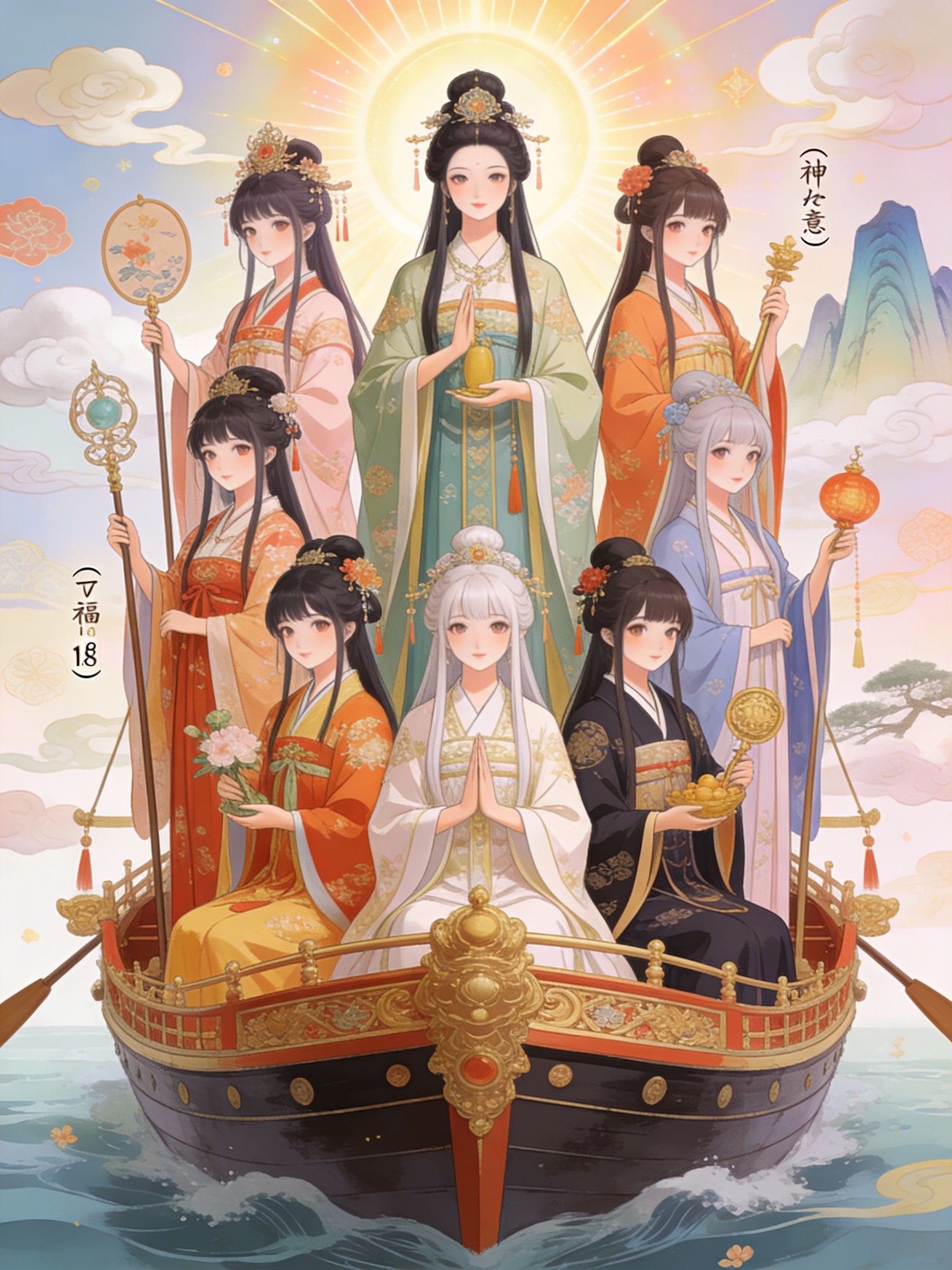 ＡＩ七福神 | の人気AIイラスト・グラビア