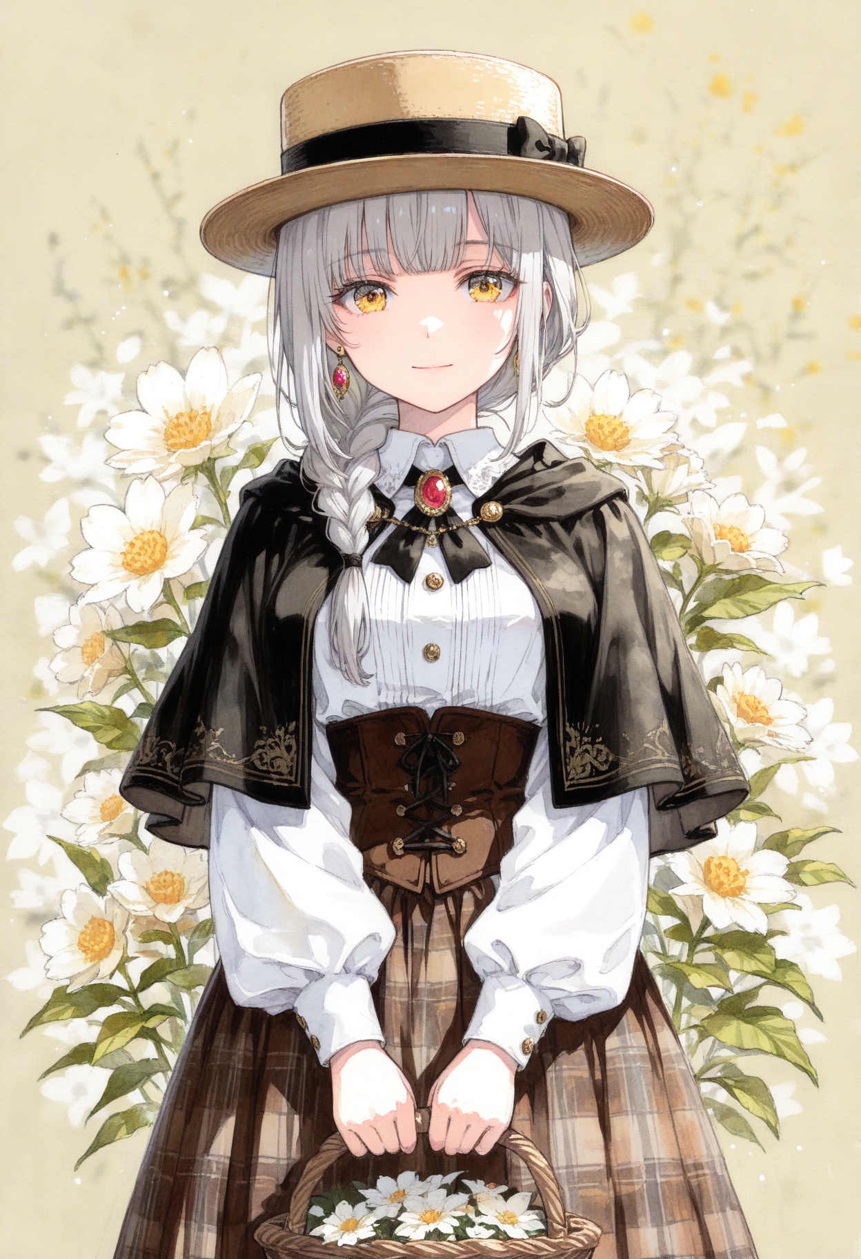 看板娘　flowers | の人気AIイラスト・グラビア