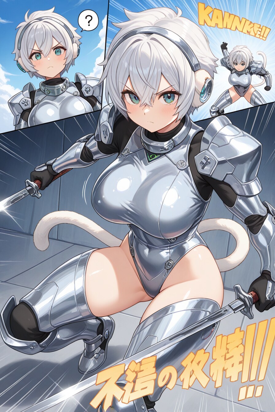 サイボーグ娘さん偽漫画風