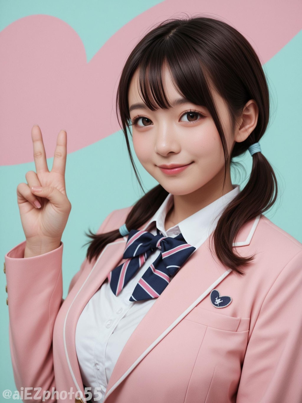 パステルブレザーお姉さん