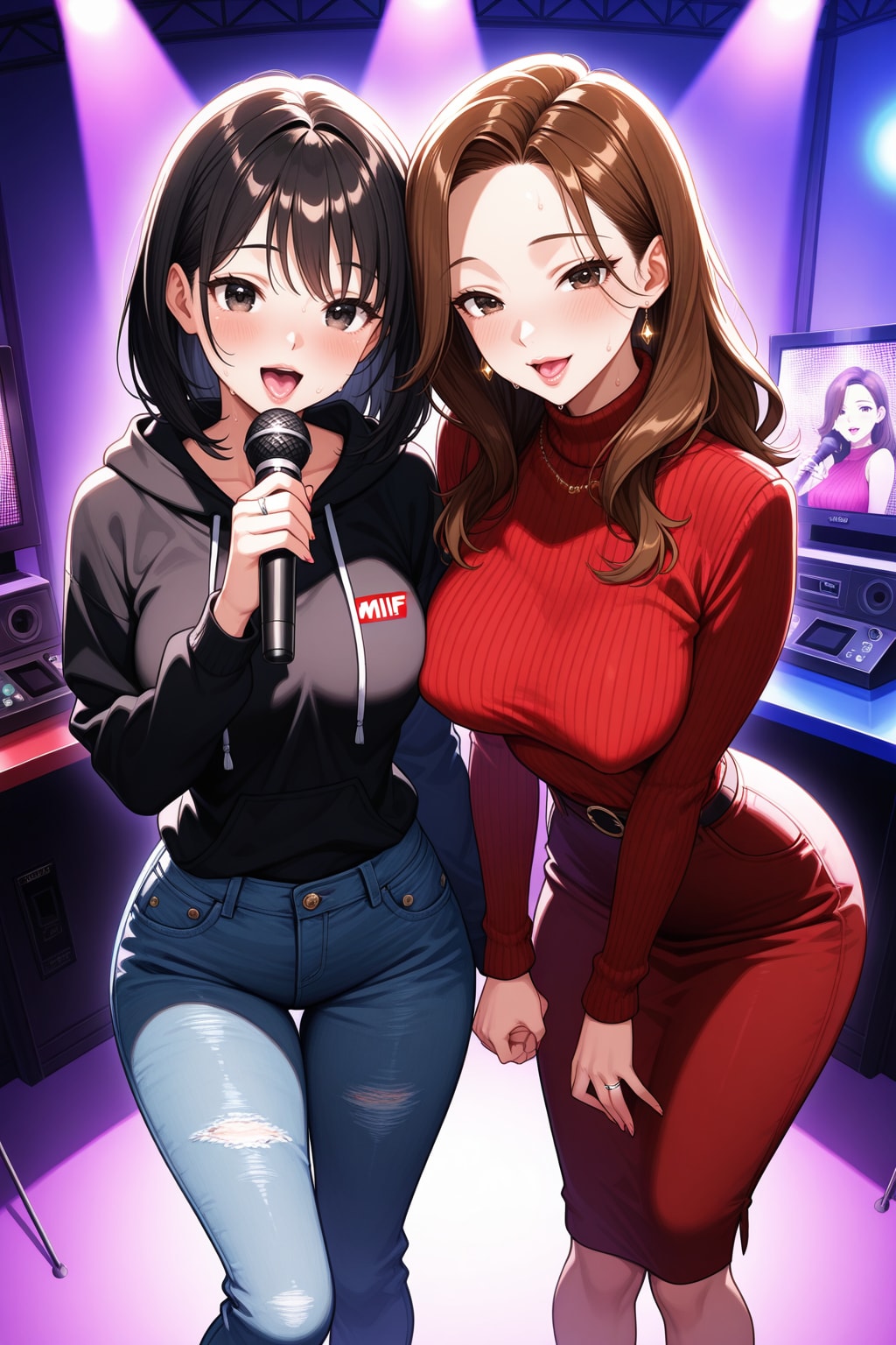純子さんと詩織ママでカラオケ＠うちの子交流会