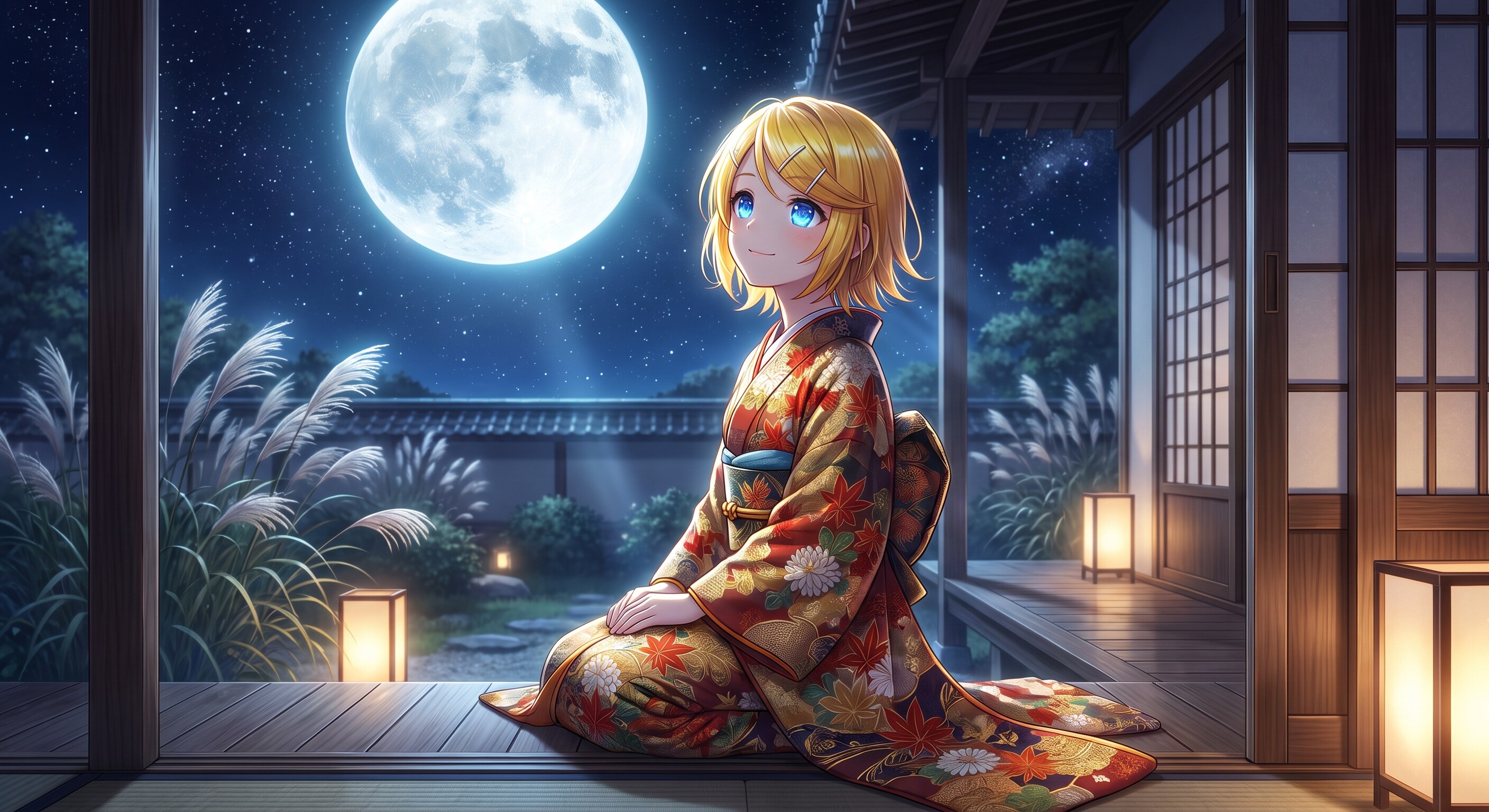 お月見 リンさん | の人気AIイラスト・グラビア