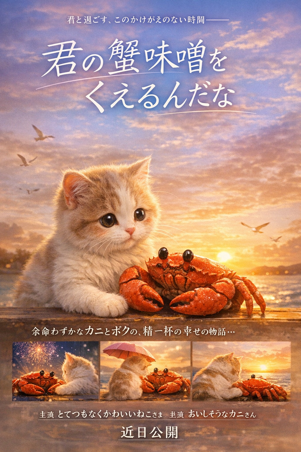 君の蟹味噌をくえるんだな