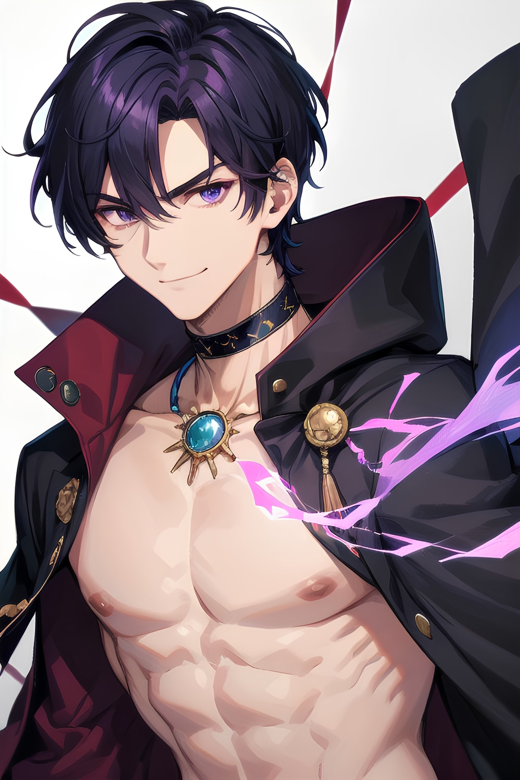 【R15】セクシーな占い師っぽい黒髪短髪男性★（12枚）