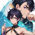 【R15】セクシーな占い師っぽい黒髪短髪男性★（12枚） 3枚目