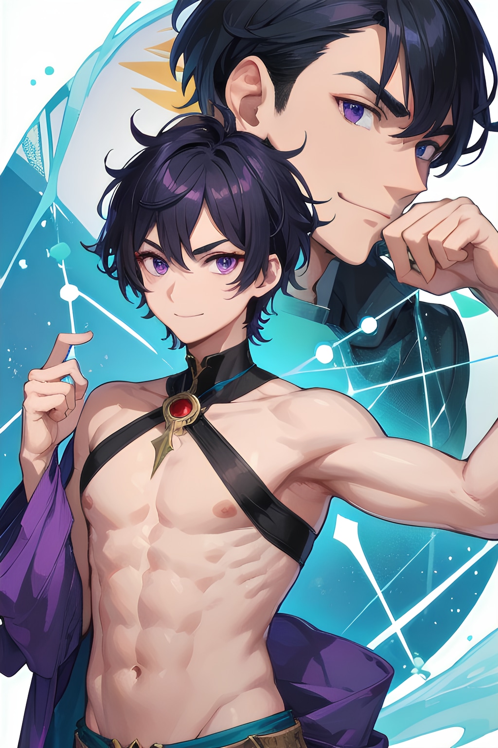 【R15】セクシーな占い師っぽい黒髪短髪男性★（12枚）