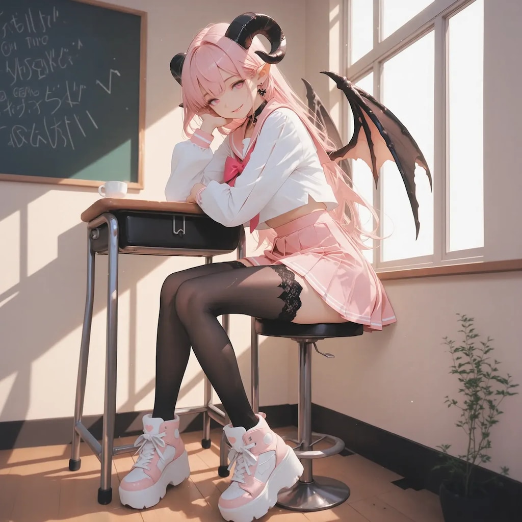 【サキュバス女子高生】昼はハッピーギャル