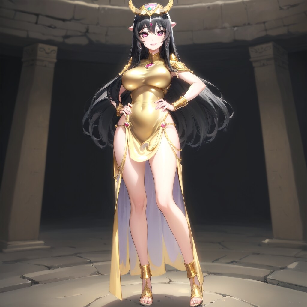 黄金のドレスを着たクレオパトラ