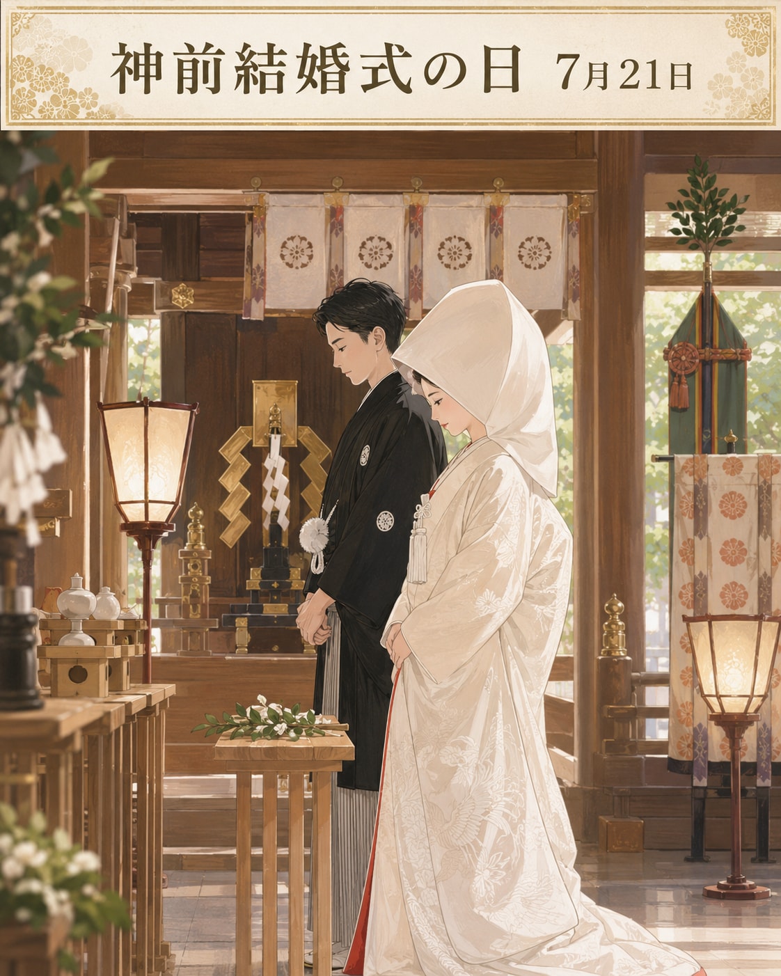 [今日は何の日 7/21] 神前結婚式の日
