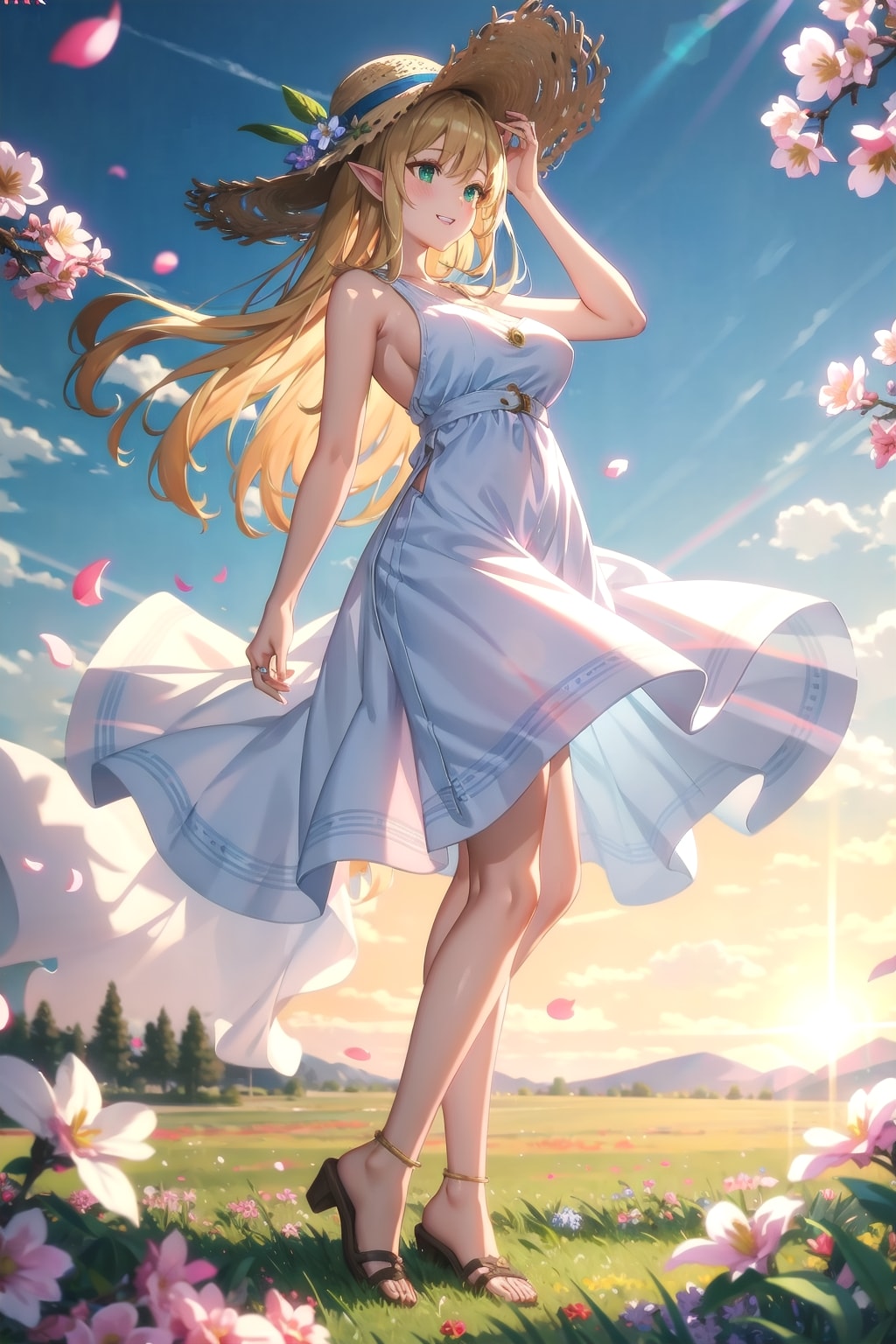 エルフと麦わら帽子