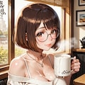 眼鏡っ子_伊丸岡瞳（Cafe） 8枚目
