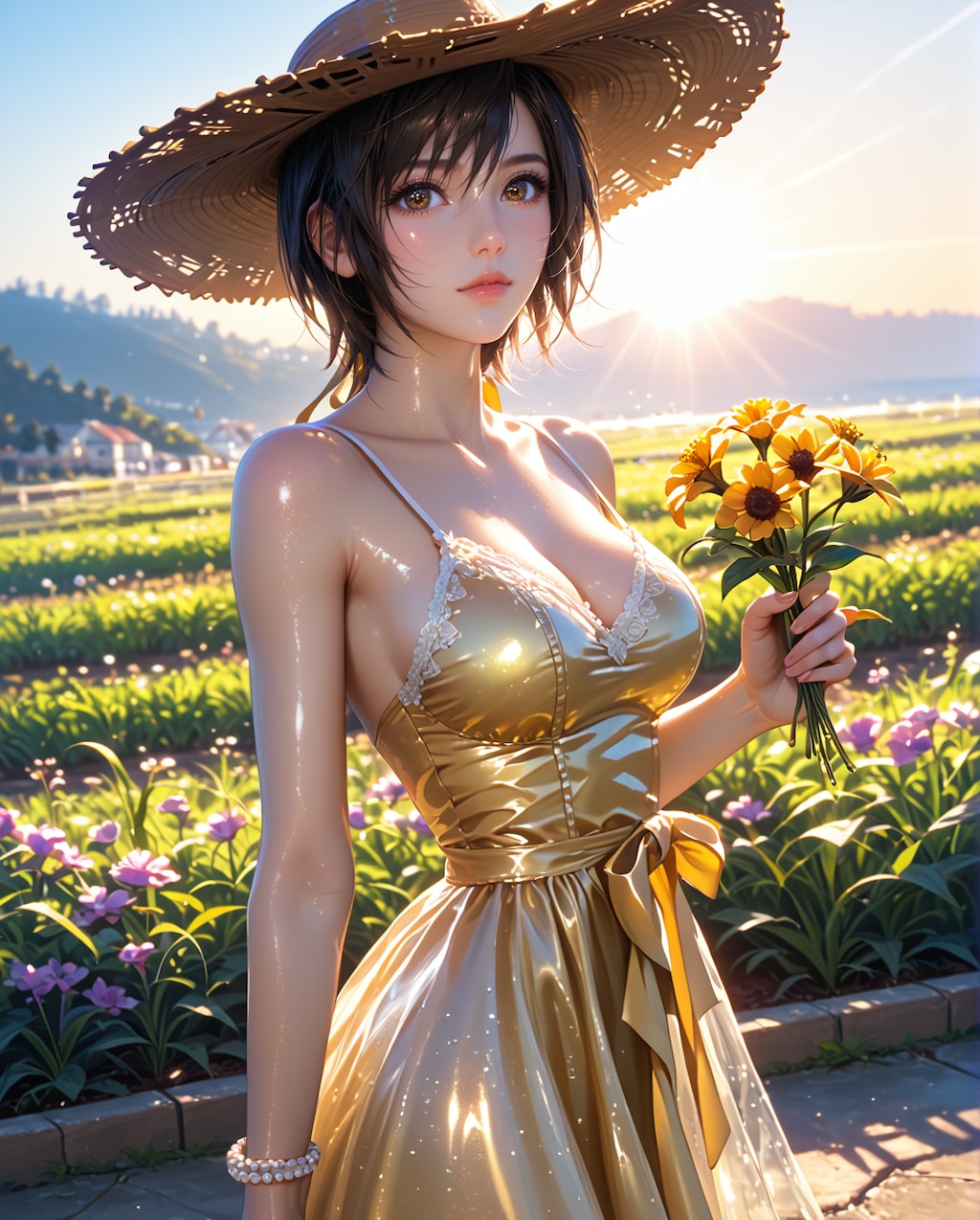 55. Date with Yuffie Kisaragi, Yellow sundress.