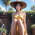 55. Date with Yuffie Kisaragi, Yellow sundress. 4枚目