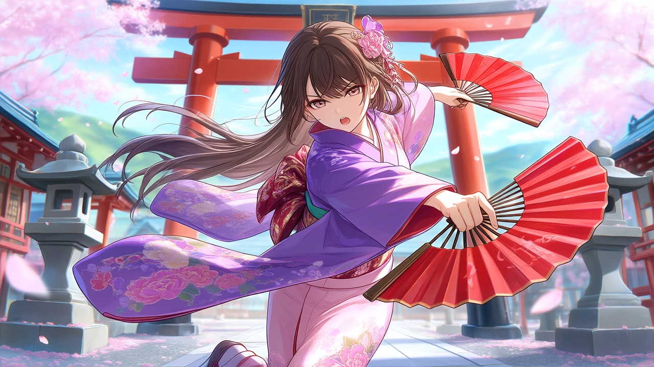 鉄扇女子 | の人気AIイラスト・グラビア